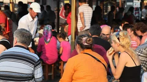 Eminonu pier Stock Footage 9475581