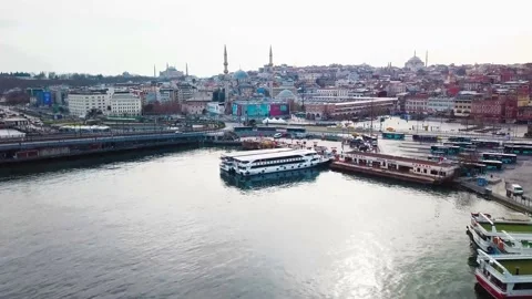 Eminönü Square with a drone Video stock 147127408