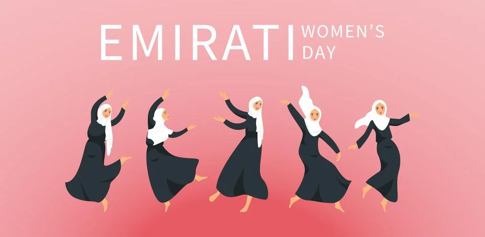 Emirate Womens Day 5 Stock Illustration