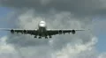 Emirates A380 flying overhead HD Footage