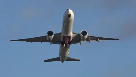 Emirates Boeing 777 Taking off at Airport Stock Footage 160467553