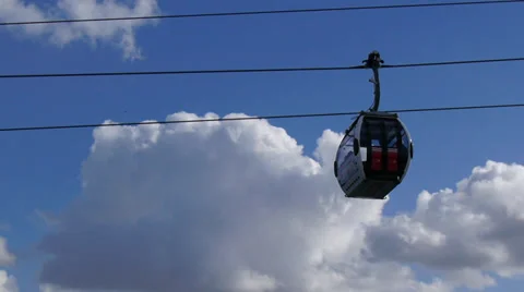 Emirates cable car medium shot 動画素材 35795418