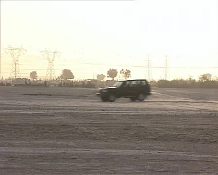 EMIRATES caravan of dromedaries crossing the screen2 Video stock 21015948