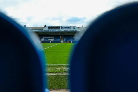 Emirates FA Cup First Round Gillingham v Blackpool Stock Photos