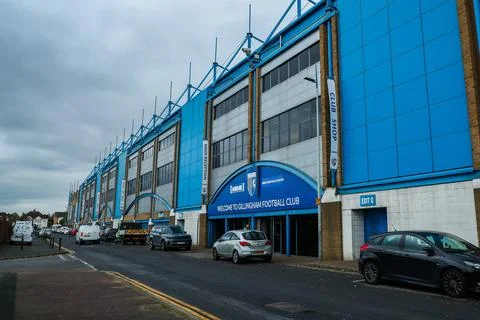 Emirates FA Cup First Round Gillingham v Blackpool Stock Photos