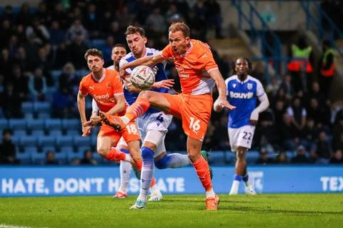 Emirates FA Cup First Round Gillingham v Blackpool Stock Photos