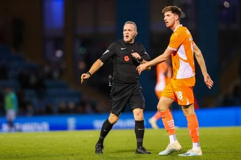 Emirates FA Cup First Round Gillingham v Blackpool Stock Photos