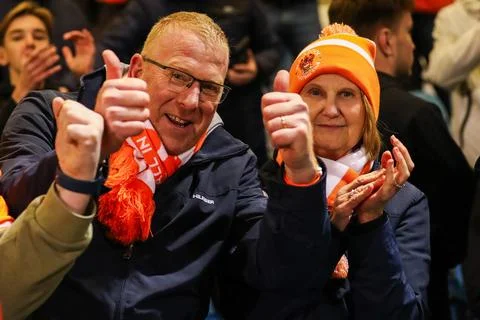 Emirates FA Cup First Round Gillingham v Blackpool Stock Photos