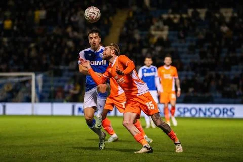 Emirates FA Cup First Round Gillingham v Blackpool Stock Photos