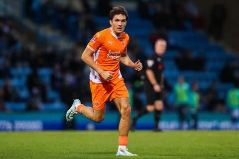 Emirates FA Cup First Round Gillingham v Blackpool Stock Photos