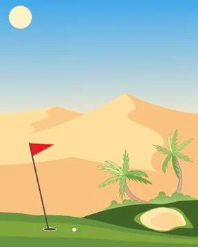 Emirates golf Stock Illustration