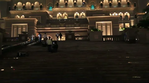 The Emirates Palace in Abu Dhabi, UAE Stock-Footage 45904997
