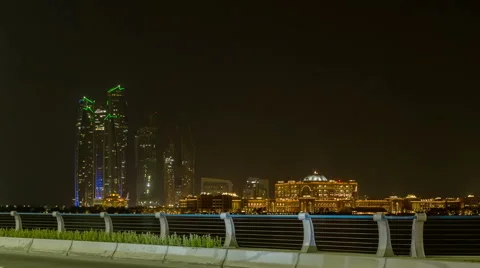 Emirates Palace Time lapse Stock Footage 40021610