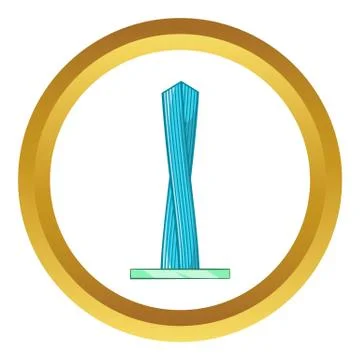 Emirates tower icon Ilustración de archivo