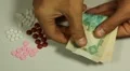 Emirati Dirham AED, Counting Drugs and Money, Health Care, Colorful Pills HD Footage