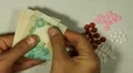 Emirati Dirham AED, Counting Drugs and Money, Health Care, Colorful Pills HD Footage