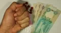 Emirati Dirham AED, Counting Drugs and Money, Health Care, Colorful Pills HD Footage