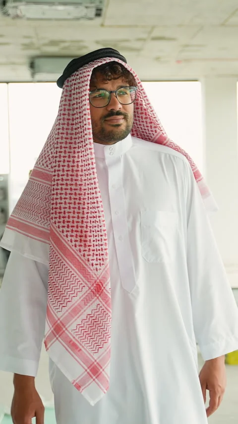 Emirati engineer inspecting construction site progress Stock Footage 316746922