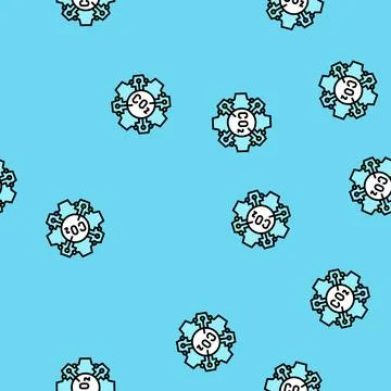 Emission free technology carbon vector seamless pattern Stock Illustration
