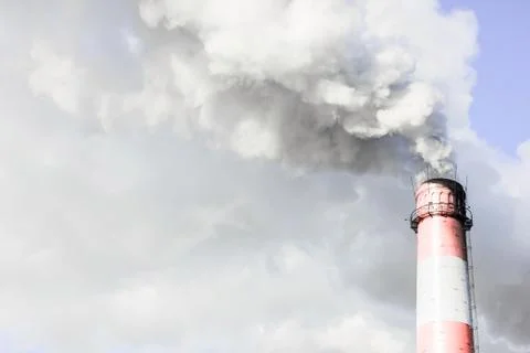 Emissions, air poisoning. Stock Photos