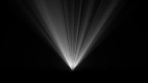 Emitting Rays from the Bottom. Light Rays Rotating Animation. Stock Footage 266041049