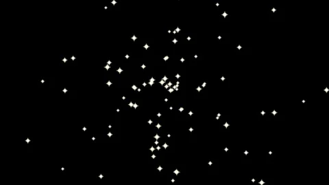 Emitting stars motion graphics with dark background Stock Footage 124263622