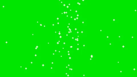 Emitting stars  motion graphics with green screen background Stock Footage 124263652