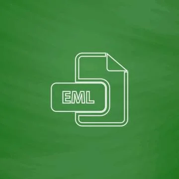 EML computer symbol Stock Illustration