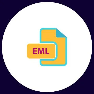 EML computer symbol Stock Illustration