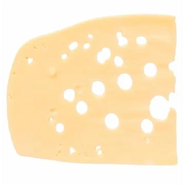 Emmental cheese slice Stock Photos
