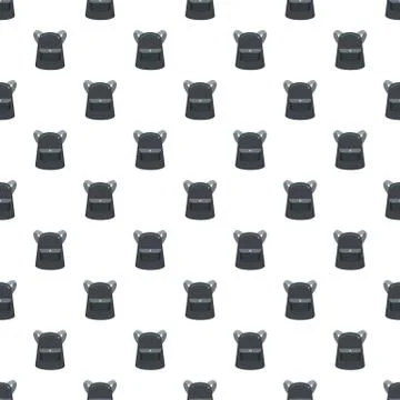 Emmo backpack pattern seamless vector 库存插图