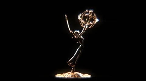 Emmy Award Glow Loopable Rotation Stock Footage