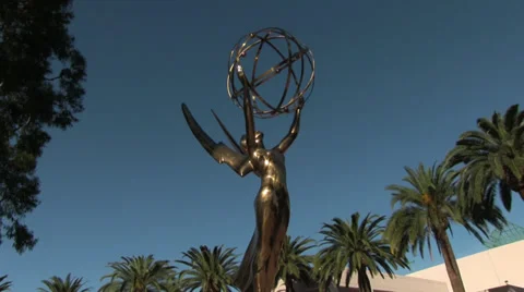 Emmy Statue Pull Out Stock Footage 36523840