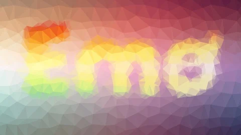 Emo appearing techno tessellating looping animated triangles Stock Footage 109239177