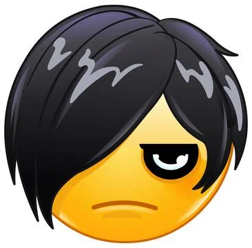 Emo Emoticon Stock Illustration