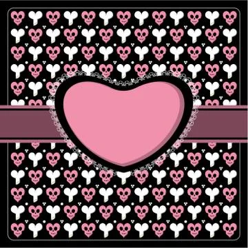 Emo gothic romantic frame イラスト素材