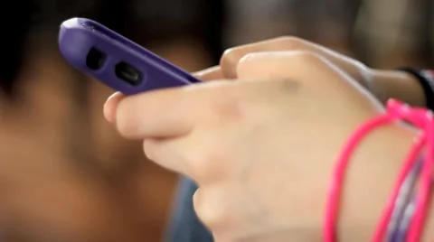 Emo kid texting Stock Footage 4280129