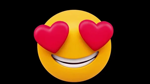 Emoji 3D in love Stock Footage 311426792