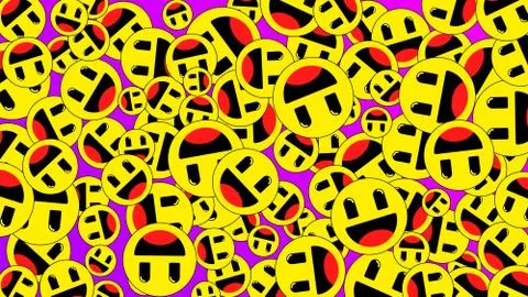 Emoji background Stock Illustration