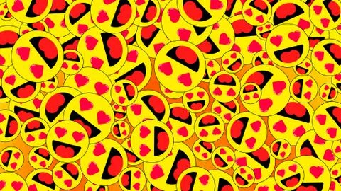 Emoji background Stock Illustration