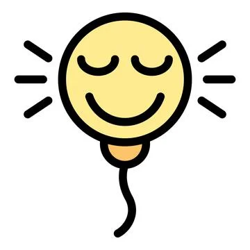 Emoji balloon icon vector flat 스톡 일러스트