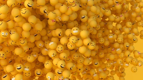 Emoji Balls - Floating #2 Stock Footage