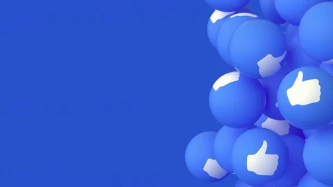 Like Emoji Balls - Floating #4 (Right) Stockbeeldmateriaal 109704854