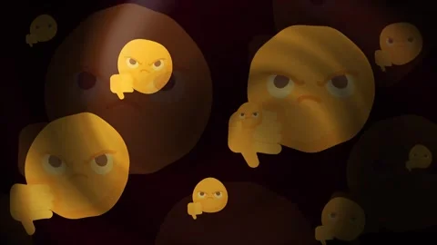 Emoji Disgusted Backgrounds Loop Stock Footage 309467362