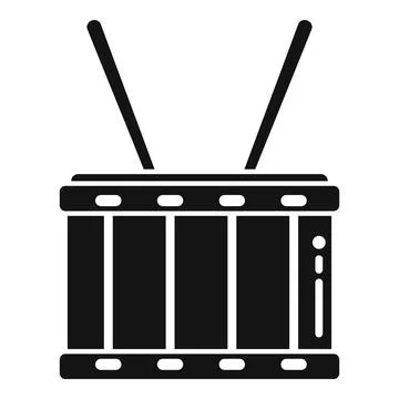 Emoji drum icon simple vector. Kit music イラスト素材