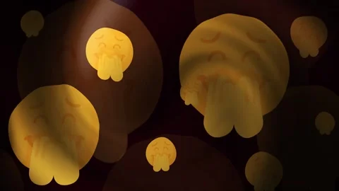 Emoji Enthusiastic Background Loop Stock Footage 309461791