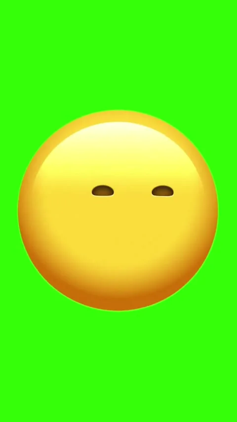 Emoji face expression on green screen background Stock Footage 329405958