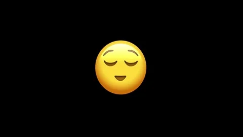 Emoji face falling asleep transition animation background Stock Footage 329406509