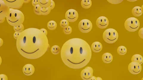 Emoji loop animation. Yellow positive se... | Stock Video | Pond5