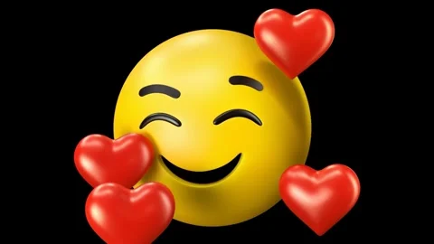 Emoji in love Stock Footage 311426798